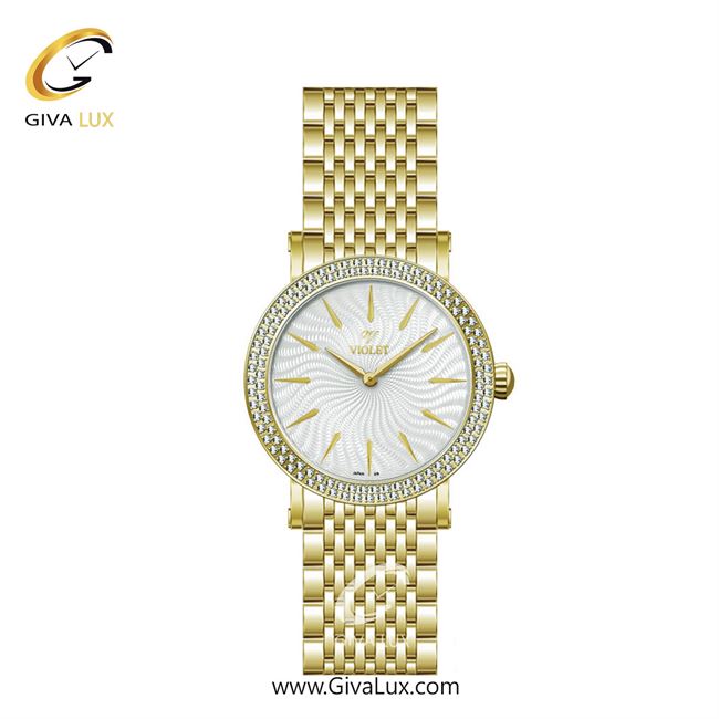 ساعت مچی اورجینال زنانه ویولت VIOLET طلایی | طلایی| نقره ای| کد رفرنس 0593/2